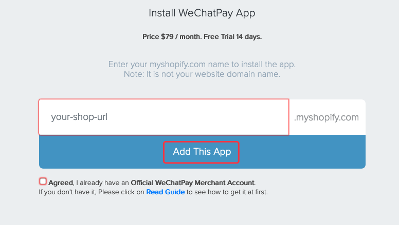 Start WeChatPay App