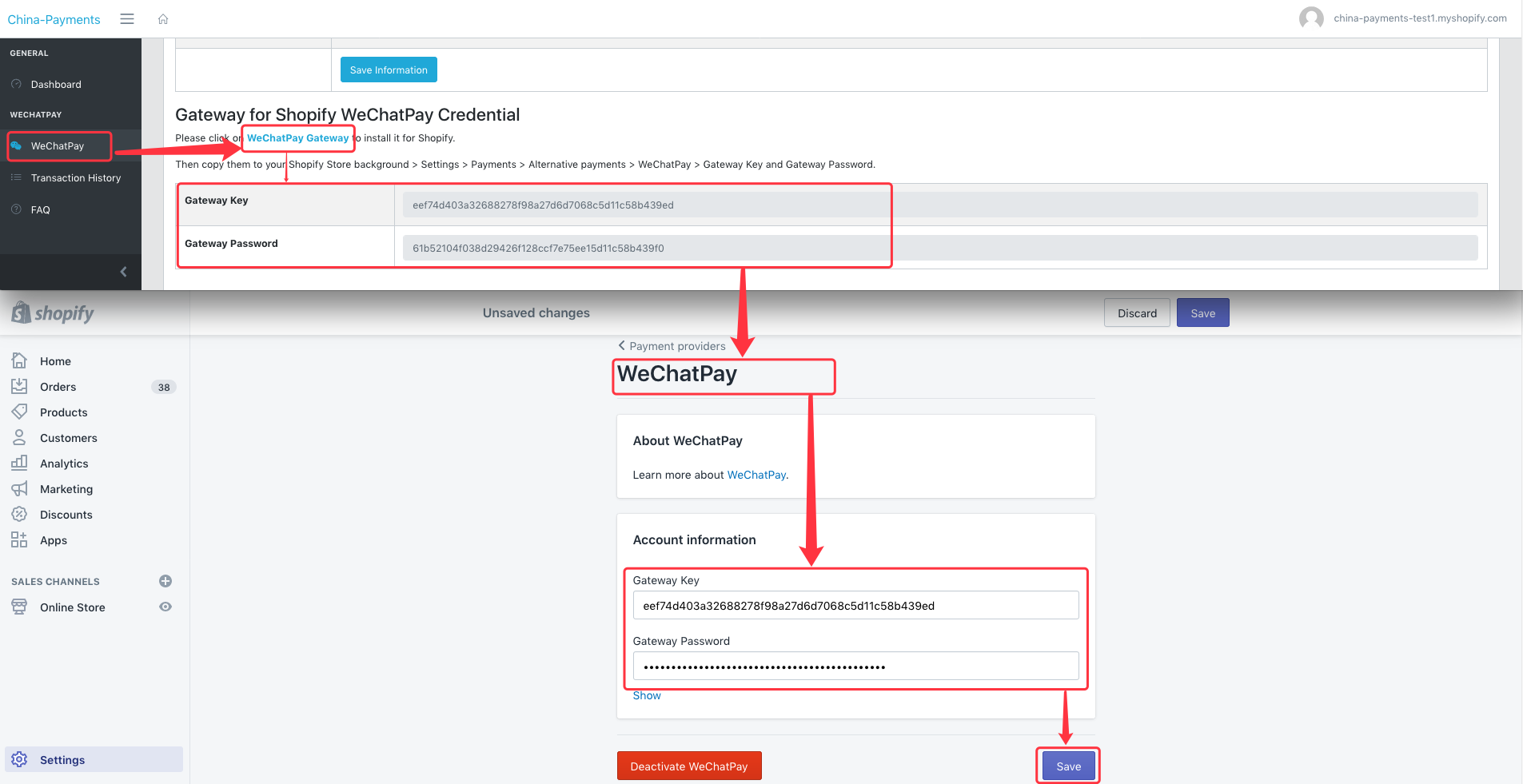 WeChatPay And Shopify Set